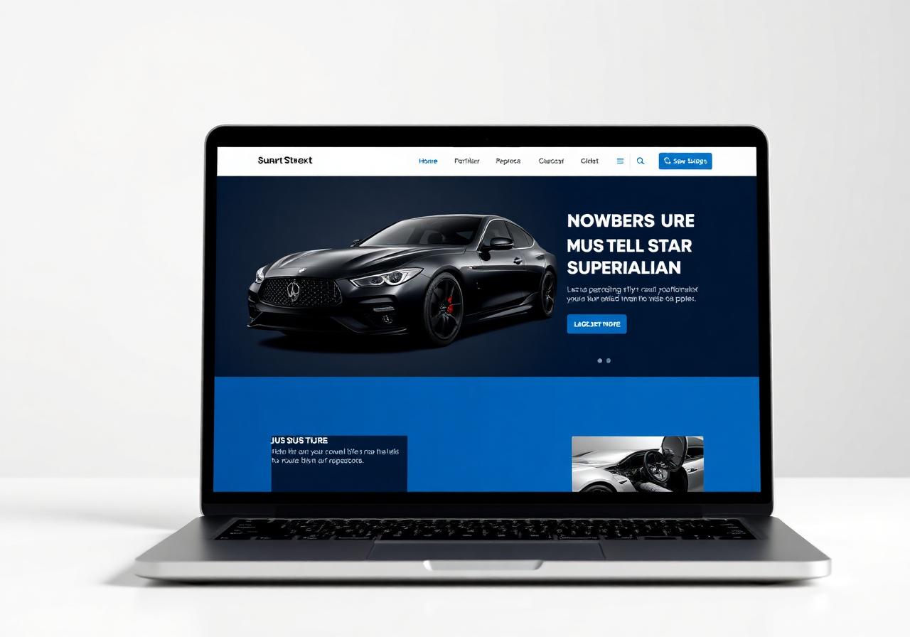 Showroom Mobile Detailing website concept
