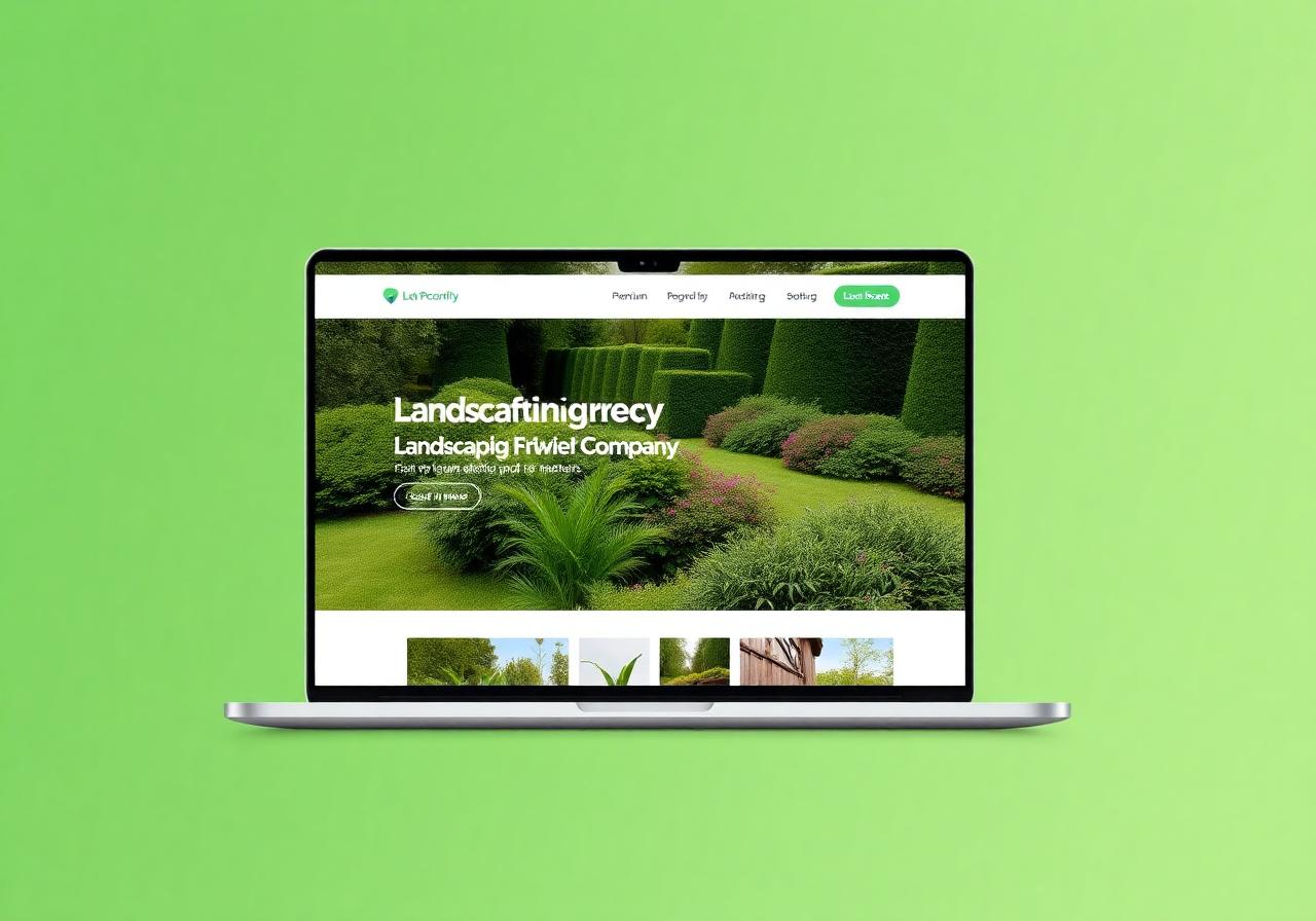 Greenline Landscapes website concept