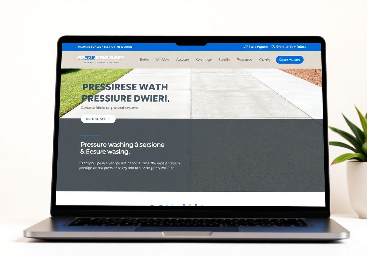 ClearCoat Pressure Wash website concept